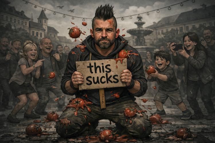 How to suffer in public